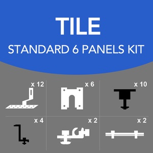 Titan Solar 6 Panels Tile Kit Black