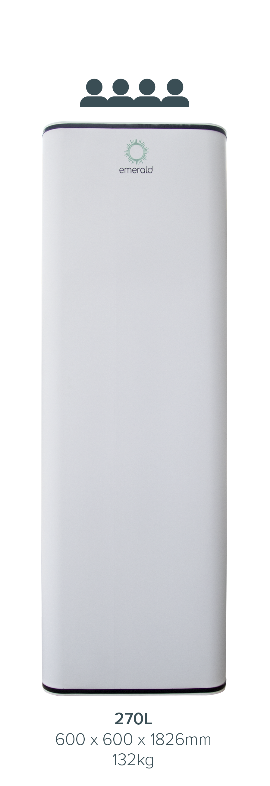 Emerald *Pro* Heat Pump 270L All-in-One w/ Backup Element w/Boost [EE-HWS-A1-270E]